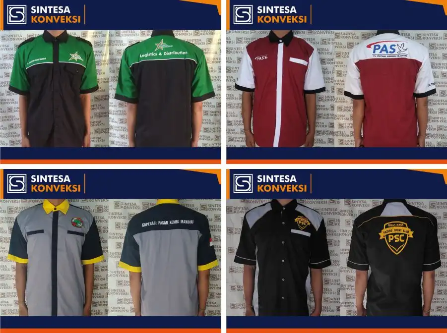 Kemeja Kerja Lengan Pendek 