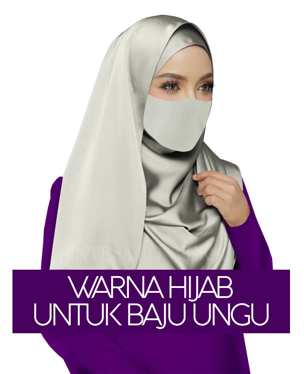 Baju Ungu Tua Cocok dengan Jilbab Warna Apa